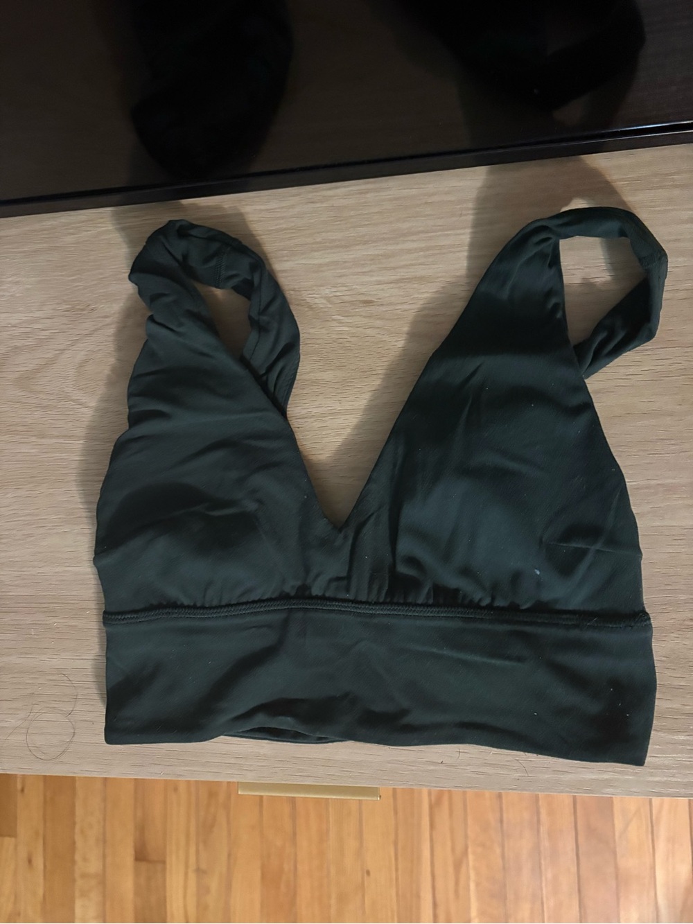 lululemon athletica Dark Green V-Neck Bralette